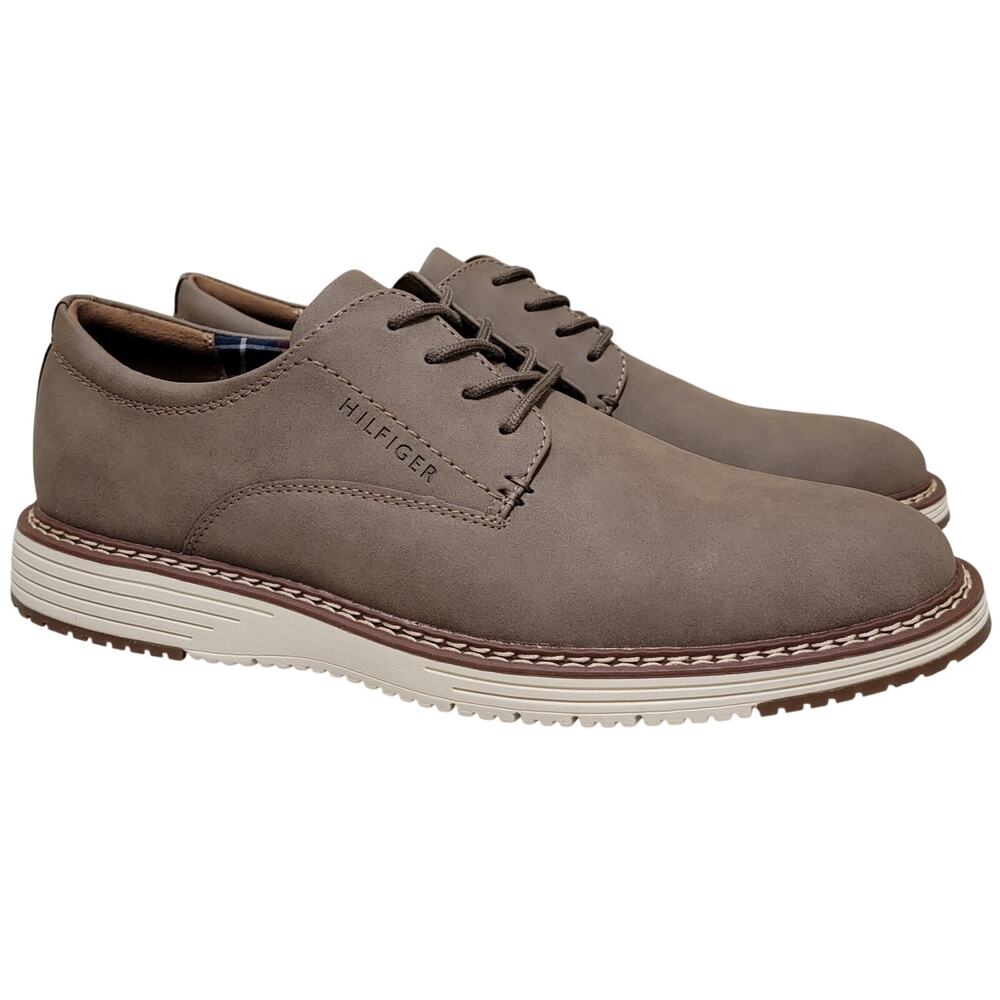 Tommy Hilfiger Men Hiday Casual Derby Oxfords Size US 9.5M Taupe Brown